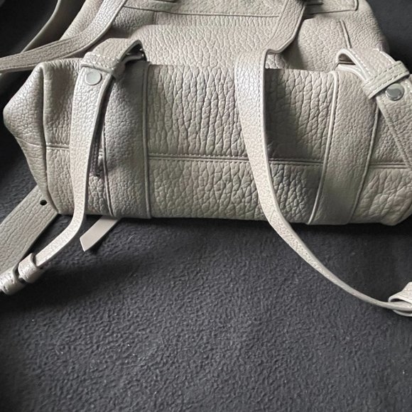 SHOP CLOSING / FINAL PRICE: All Saints Vincent blue-gray leather backpack - Picture 10 of 11
